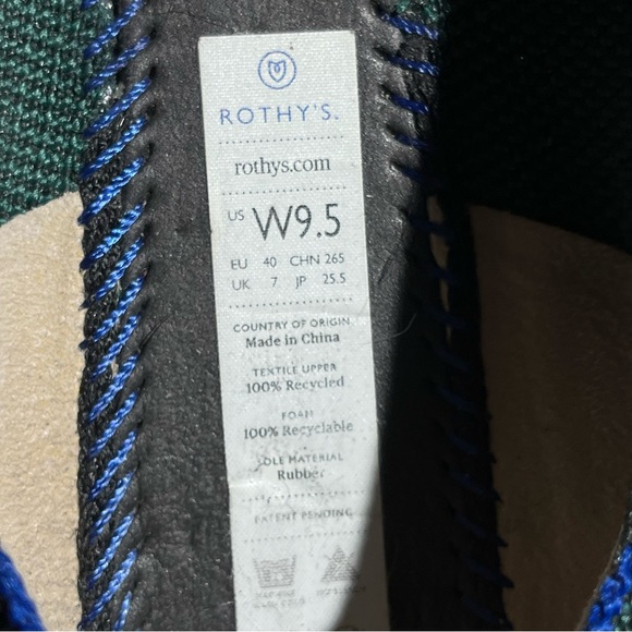 Rothy’s The Loafer Holiday Evergreen Sunburst Gold Flower RARE - Picture 6 of 6